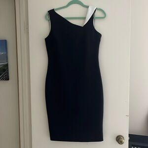 A-symmetrical neckline dress